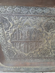 VASSOIO ETNICO IN METALLO 63X38