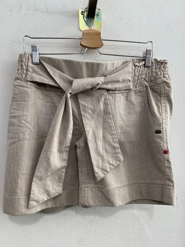 PANTALONCINO TG42/44 BEIGE C/FIOCCO