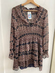ABITO ZARA TGL BLU/BORDEAUX FANTASIA VOILANT