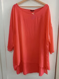 MAGLIA FIORELLA RUBINO TGXL CORALLO