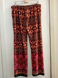 PANTALONE LARGO ATTITUDES TGL ARANCIO/FUCSIA FANTASIA