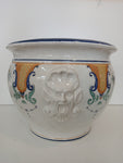 CACHE POT IN PORCELLANA FACCIOLINI CASTELLI H30XDIAMETRO30 CM