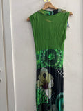 ABITO DESIGUAL TG.S VERDE FANTASIA