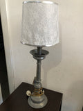 TORCIERE/LAMPADA IN PELTRO H67XD15CM