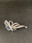 SPILLA STRASS E PIETRE BLU