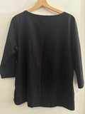 MAGLIA ELENA MIRO' TGL NERO C/STRASS