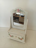 SPECCHIERA DA TAVOLA CON CASSETTO H28XL18XP10 CM