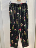 PANTALONE MOTIVI TG M NERO A FIORI