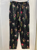 PANTALONE MOTIVI TG M NERO A FIORI