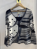 MAGLIA 0173 TG L BIANCO BLUE FANTASIA