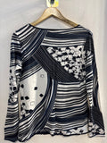 MAGLIA 0173 TG L BIANCO BLUE FANTASIA