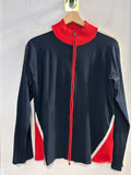 GIACCA C/ZIP DIANA GALLESI TGXL BLU/ROSSO