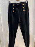 LEGGHINS ZARA TGL NERO C/BOTTONI DORATI