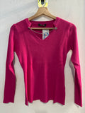 MAGLIONCINO ALE&ALI TGS/M FUCSIA C/APPLICAZIONI STRASS