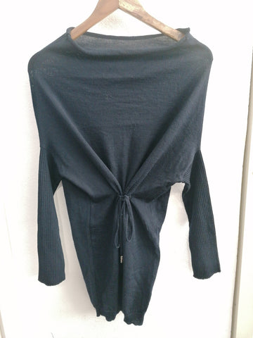 MAGLIONE M.REBECCHI TGS IN LANA BLU DONNA