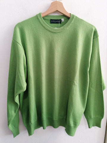 MAGLIONE HENRY L.TGXL VERDE MISTO LANA UOMO