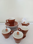5 TAZZINE MOAK CAFFE' CON PIATTINI
