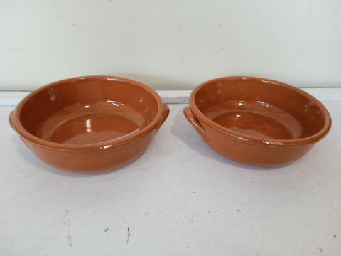COPPIA TEGAMI TERRACOTTA H5XDIAMETRO13 CM