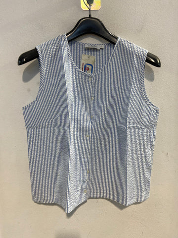CANOTTA CONBIPEL TGXL BIANCO/AZZURRO A RIGHE