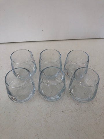 6 BICCHIERI DA AMARO IN VETRO