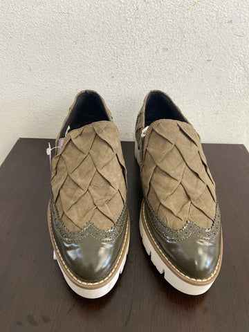 MOCASSINO KONTESSA MIS.39 VERDE FOGLIA(PARI AL NUOVO)