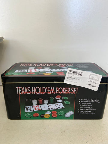 SET PER POKER TEXAS HOLD'EM
