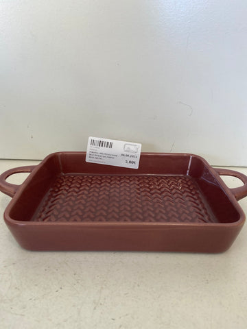 PIROFILA RETTANGOLARE DUE MANICI DA FORNO H2XL18XP14 CM