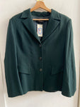 GIACCA BLAZER LUISA SPAGNOLI TG48 VERDE BOTTIGLIA