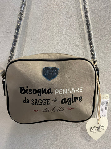 TRACOLLA LE PANDORINE BEIGE/NERO(PARI AL NUOVO)