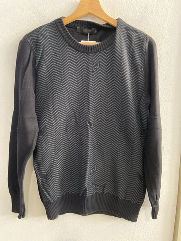 MAGLIONE LIUJO UOMO TGL NERO/GRIGIO