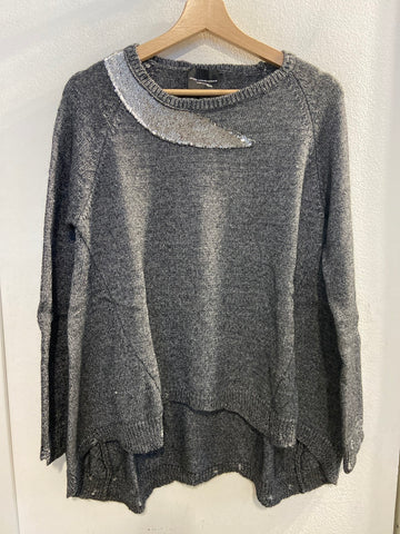 MAGLIONE ATOS LOMBARDINI TG42 GRIGIO MISTO LANA