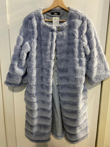 GIUBBOTTO AKE' TGM ECOPELLICCIA AZZURRO POLVERE
