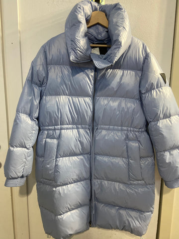 GIUBBOTTO LUNGO SPORTMAX TG42 AZZURRO POLVERE