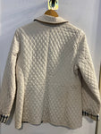GIACCA BURBERRY TG42 TRAPUNTATA BEIGE