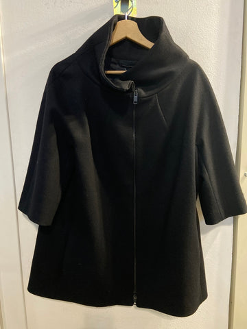 CAPPOTTO CORTO LES COPAINS TG42 NERO IN LANA