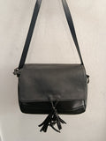 BORSA GEOX TRACOLLA IN VERA PELLE NERA