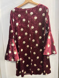 ABITO TG.M BORDEAUX IN CINIGLIA C/POIS