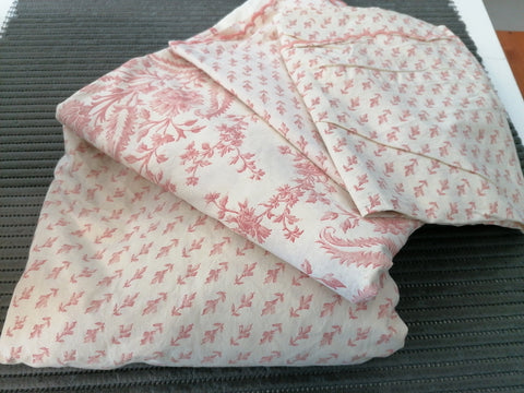 COMPLETO LENZUOLA MATR.PANNA/ROSA FANTASIA