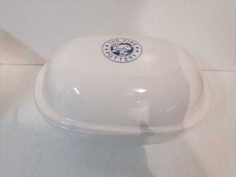 PIROFILA C/COPERCHIO THE FINE POTTERY TERRACOTTA H14 L30 P19CM