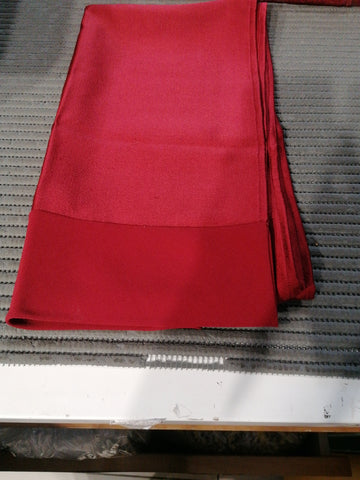 STOLA ROSSO BORDEAUX IN RASO