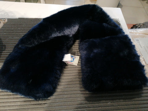 COLLO PRIMADONNA  IN ECOPELLICCIA BLU