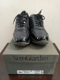 SNEAKERS NERO GIARDINI MIS.36 BLU C/SCATOLO