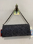 POCHETTE CERIMONIA NERO/ARGENTO(PARI AL NUOVO)