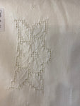 TOVAGLIA IN COTONE BIANCO LC/RICAMO SFILATO SICILIANO L180X260CM