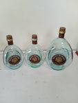 TRIS BOTTIGLIE LIQUORE ASE PER LAMPADE VARIE MISURE
