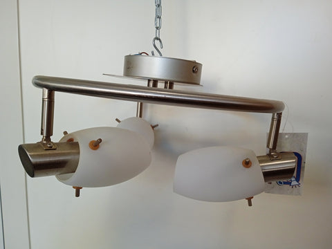 SOSPENSIONE 3LUCI VETRO TIPO OPALINE