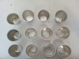 12 X STAMPI IN ALLUMINIO PER DOLCI DIAM 12