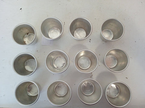 12 X STAMPI IN ALLUMINIO PER DOLCI DIAM 12