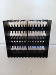 PORTA AUDIO CASSETTE IN PLATICA 28 POSTI H24XL27XP9 CM