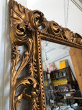SPECCHIERA MOLATA  CON CORNICE DORATA 100 X 80